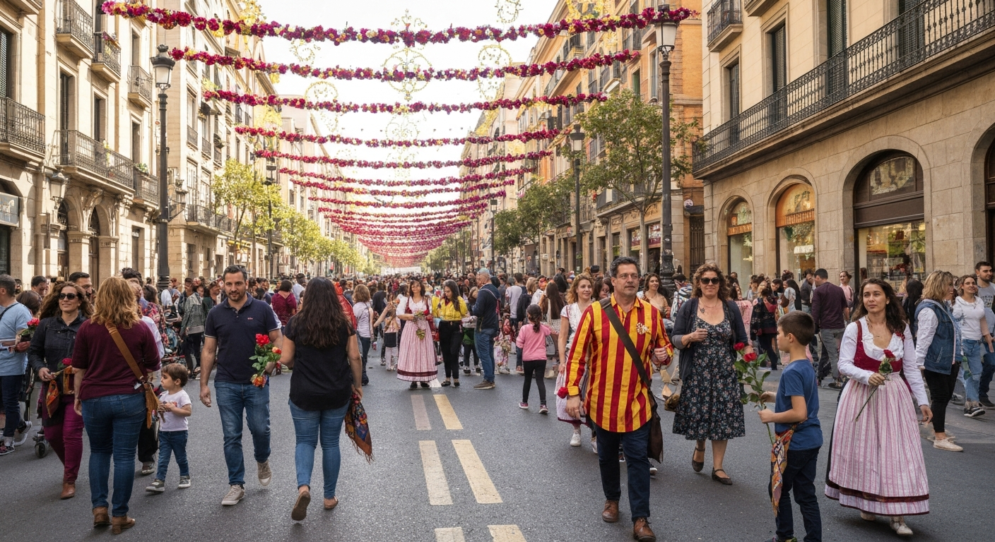 Barselona'da Sant Jordi 2026: Yeni Alanlar ve Kalabalık Yönetimiyle Kültür Şöleni
