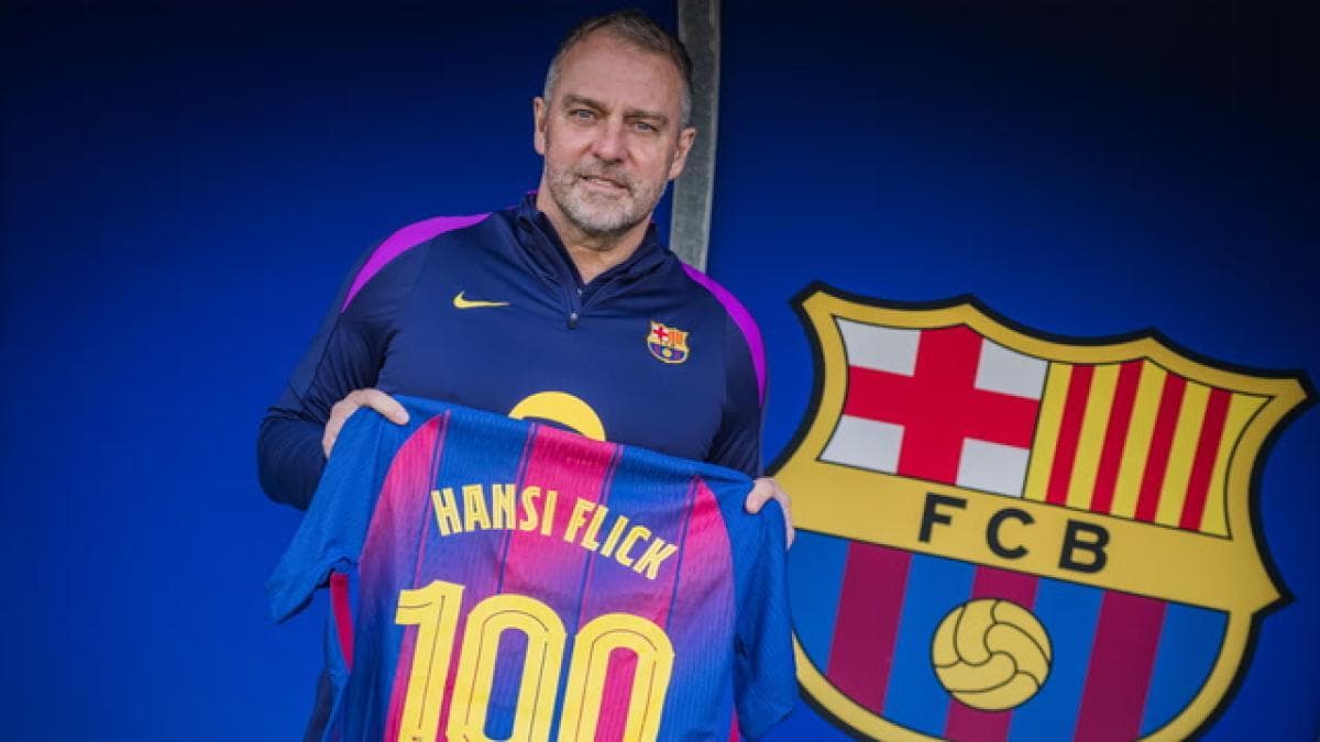 Flick, Barça'da 100. Maçında Tarihi Başarıya İmza Attı