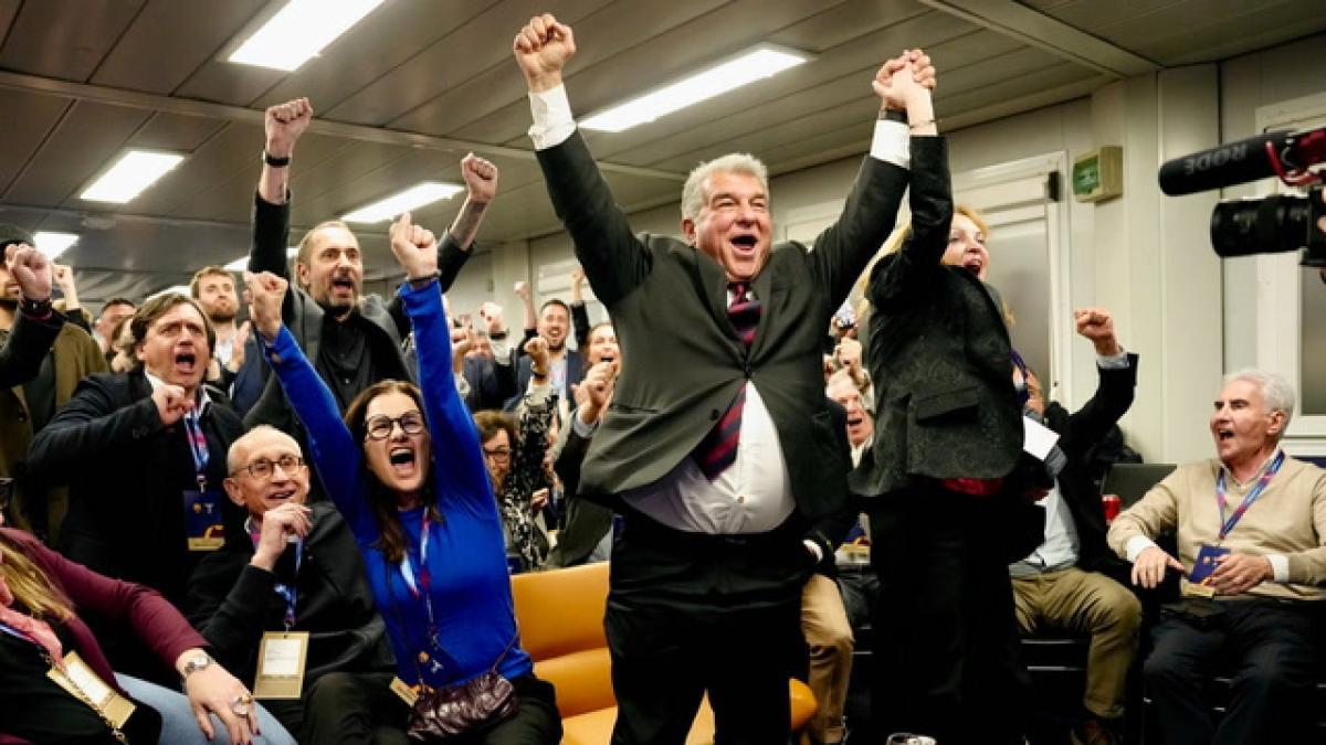 Joan Laporta'nın Çadırında Sandık Sonuçları Sevinci: Barcelona Yeni Döneme Hazır