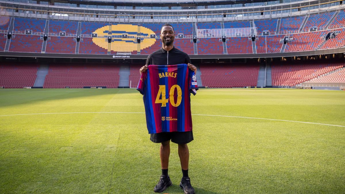 NBA Şampiyonu Harrison Barnes, Spotify Camp Nou'yu Ziyaret Etti
