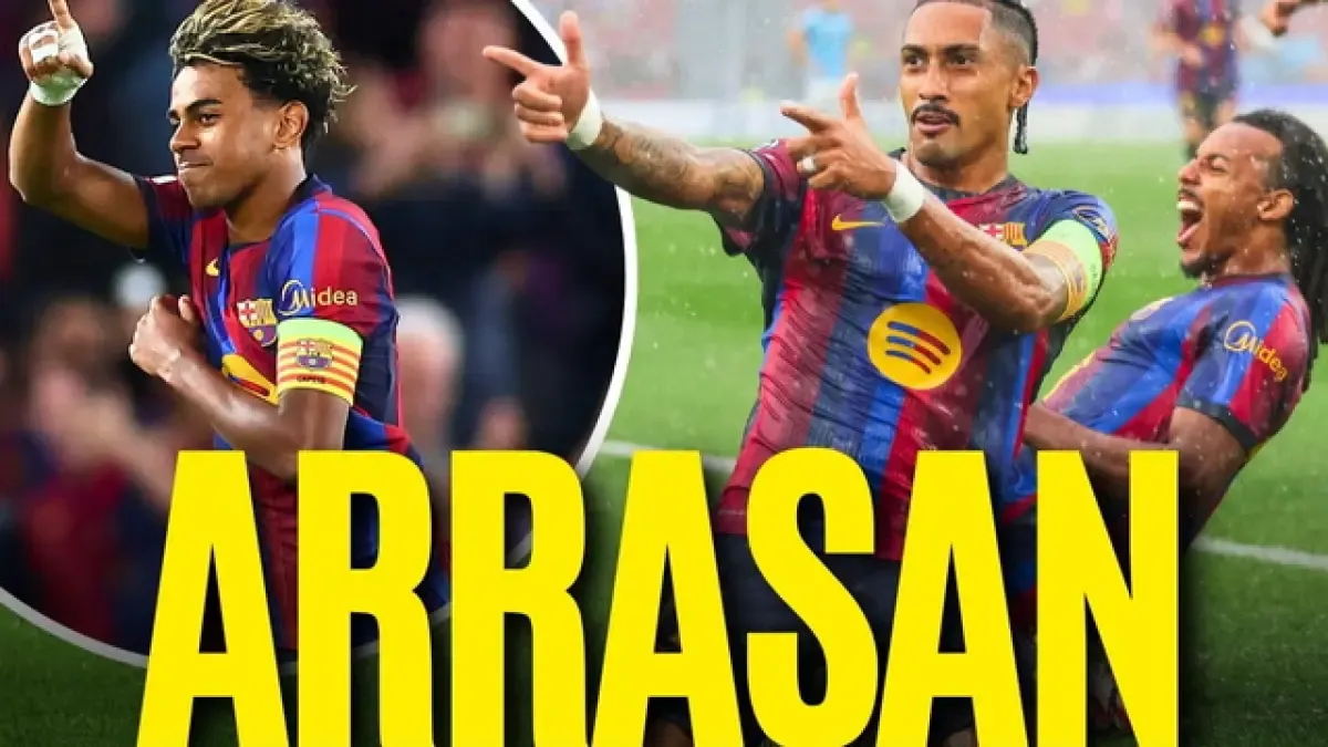 FC Barcelona'dan Şampiyonlar Ligi'ne Muhteşem Başlangıç: Flick Dönemi Parlıyor