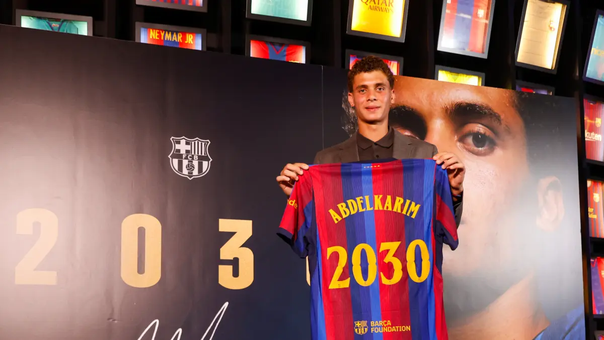 FC Barcelona'dan Geleceğin Yıldızına Uzun Vadeli Güven: Hamza Abdelkarim 2030'a Kadar!