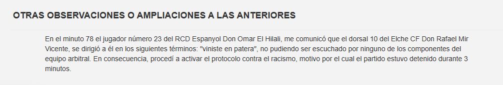 Elche-Espanyol Maçında Irkçı Skandal: Rafa Mir'in Sözleri Tutanağa Girdi