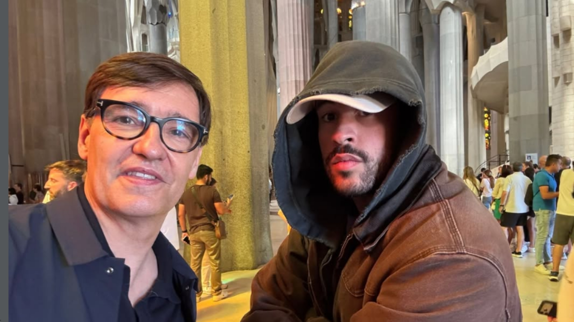 Katalonya Başkanı Illa'dan Bad Bunny ile Sagrada Familia'da Sürpriz Kare