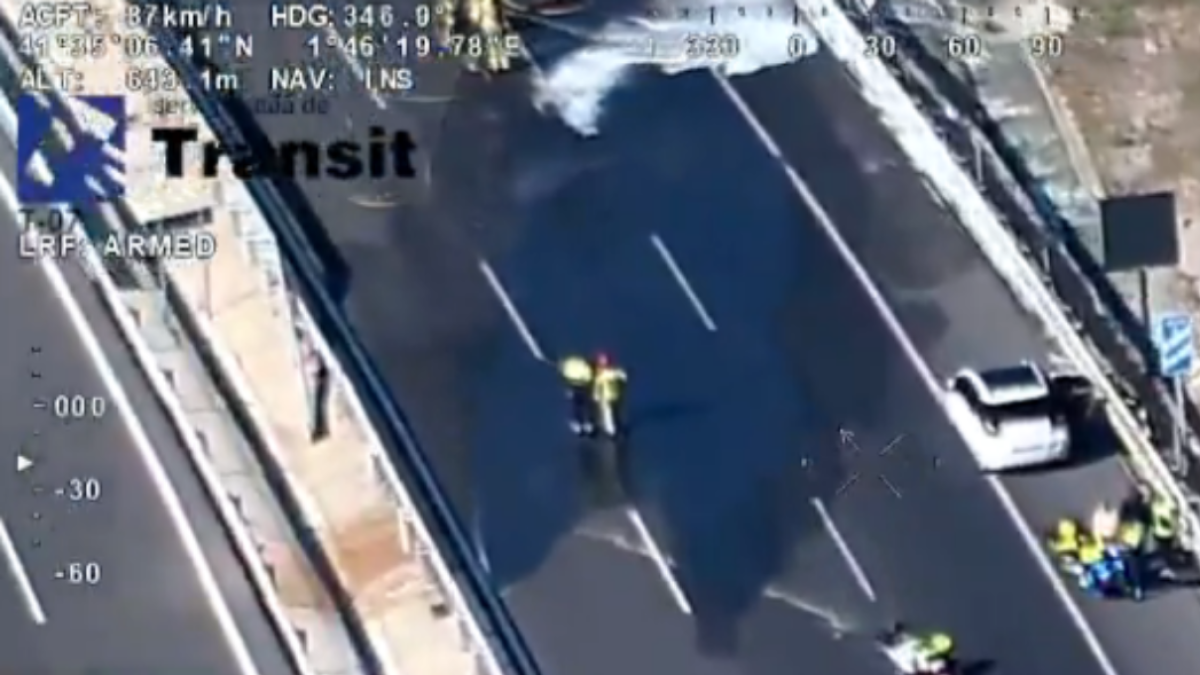 El Bruc Yakınlarında Araç Yangını A-2 Otoyolunu Kesti: Büyük Trafik Aksaklığı