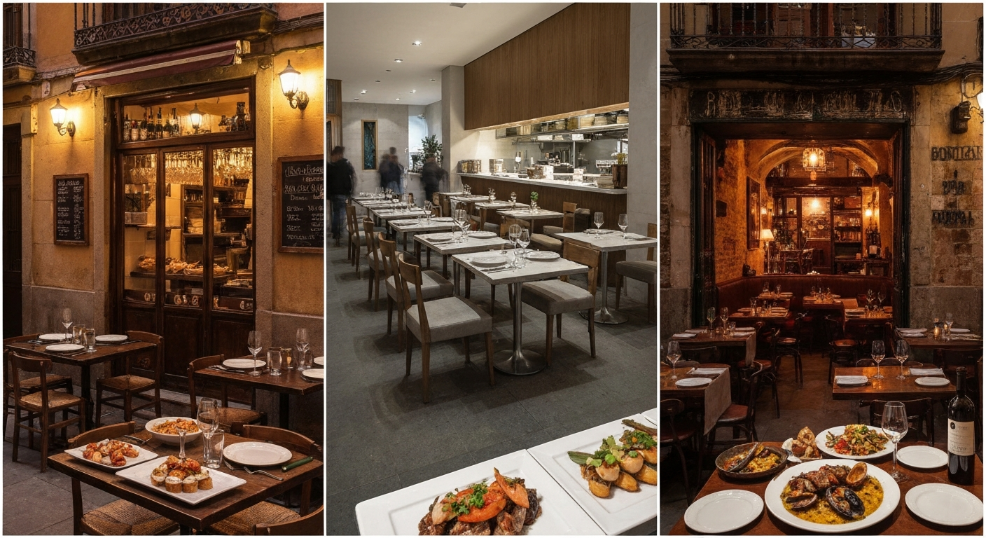 Barselona'nın Gastronomi Cenneti: Hafta Sonu İçin Üç Seçkin Restoran Önerisi