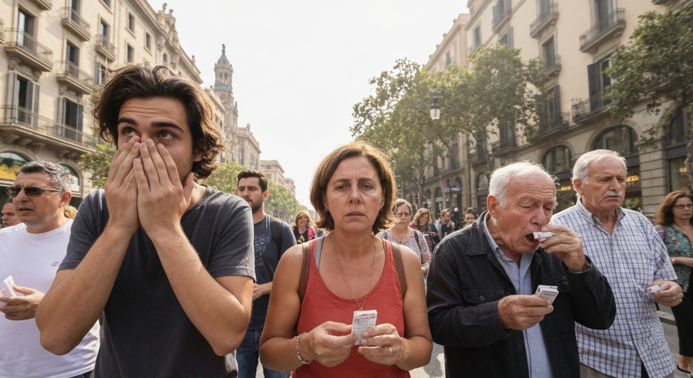 Barselona'da Sant Jordi Günü'nü Kabusa Çeviren Polen Fırtınası