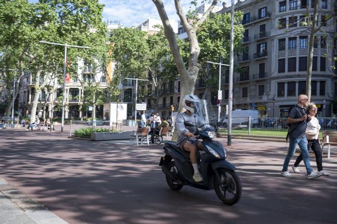 Barselona'nın Yaya Cenneti Tehdit Altında: Motosikletliler Jardinets del Passeig de