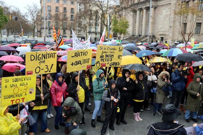 Barselona'da 0-3 Yaş Eğitimi İçin Büyük Protesto: 'Kreş Değil, Eğitim İstiyoruz'