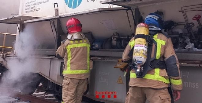 La Llagosta'da Tehlikeli Madde Taşıyan Trendeki Sızıntı Kontrol Altınd