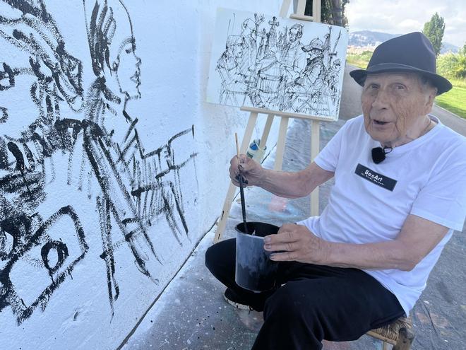 93 Yaşındaki Joan Bueno: İspanya İç Savaşı'nın İzlerini Sokak Sanatıyla Silen Usta