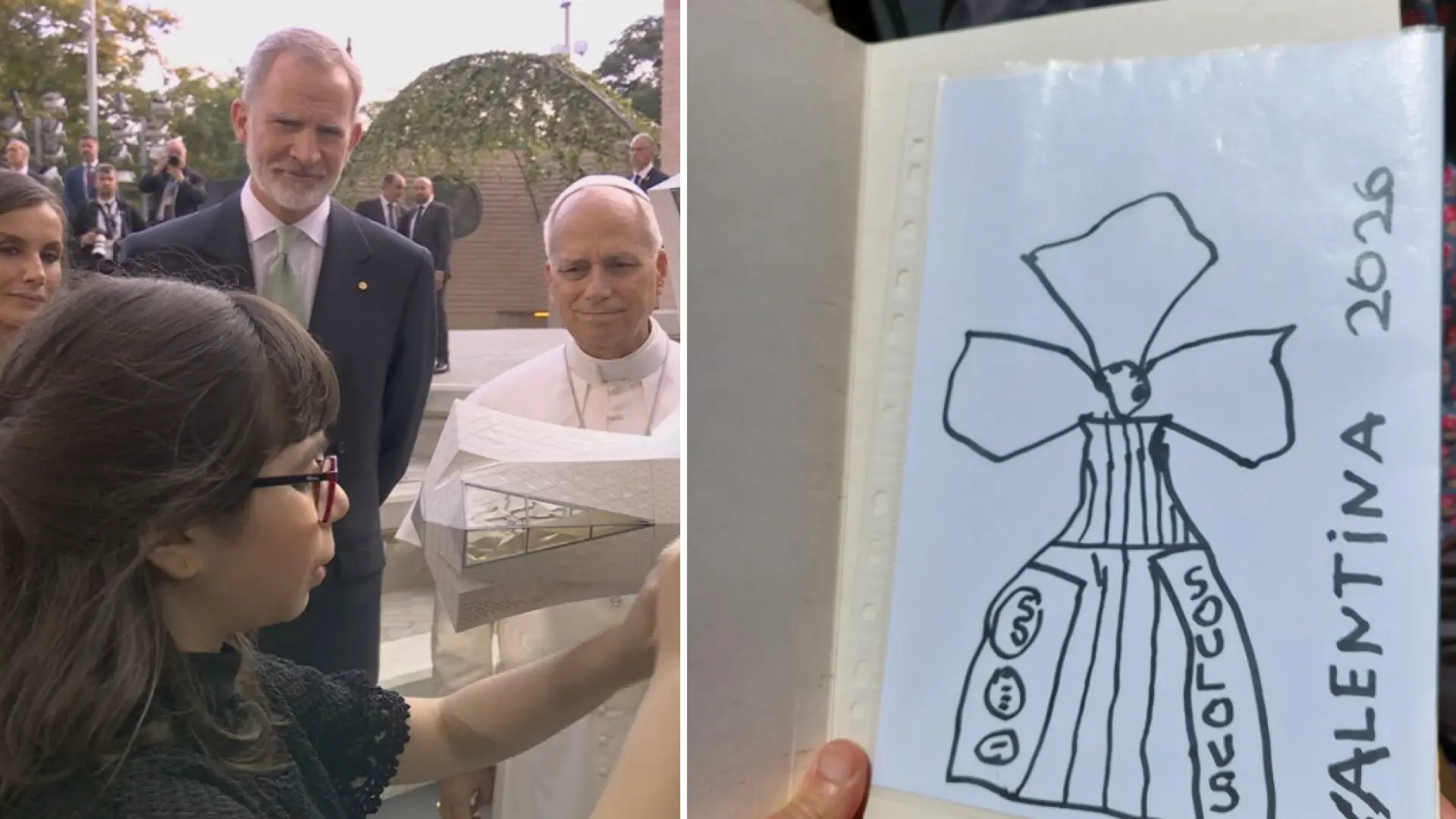 <strong>Papa'yı Etkileyen Kör Kız Valentina'dan Sagrada Familia'nın İsa Kulesi