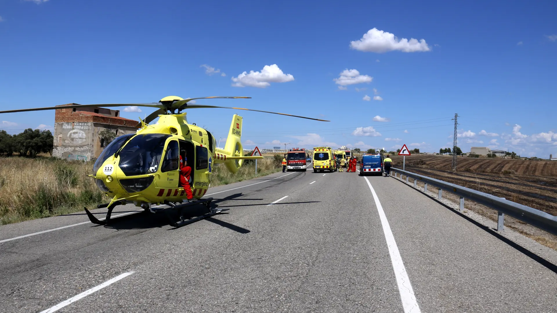 Katalonya'da Korkunç Kaza: İki Kamyon Şoförü Can Verdi, C-25 Otoyolu Kapatıldı