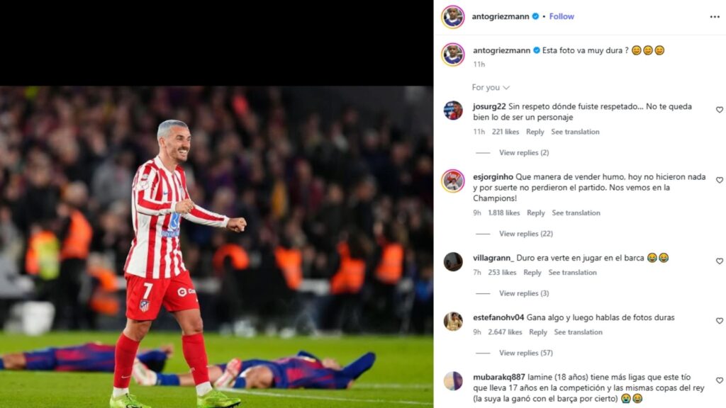 Griezmann'dan Barcelona'ya Kupa İntikamı: Sosyal Medyada Olay Yaratan Fotoğraf