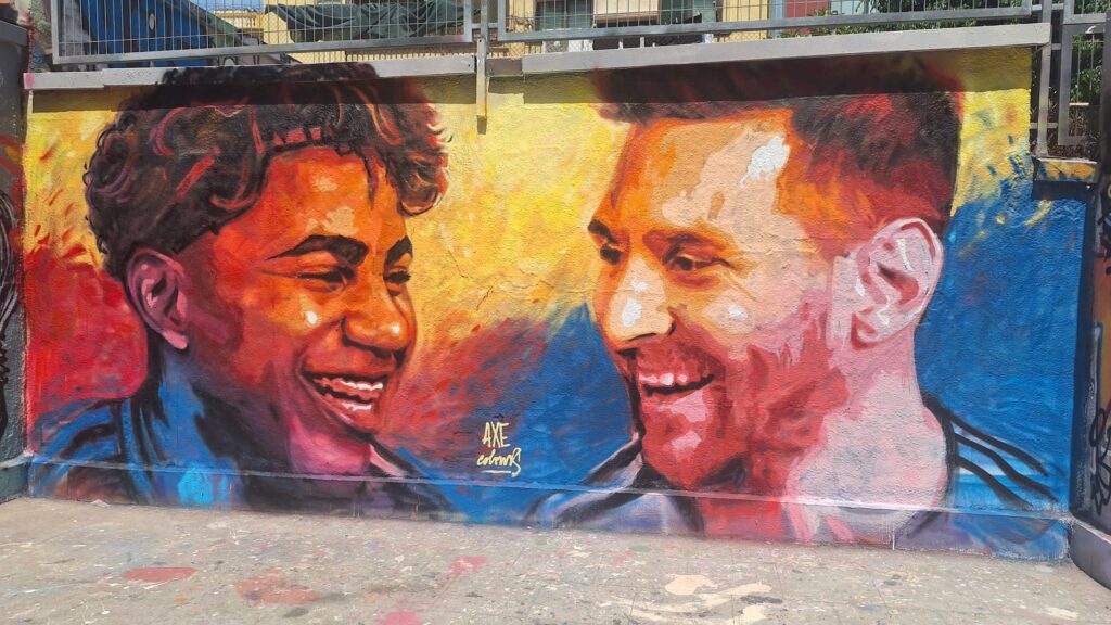 Barselona'da Messi ve Yamal Muralı: 2026 Dünya Kupası Finali Öncesi Sanatsal Bir Buluşma