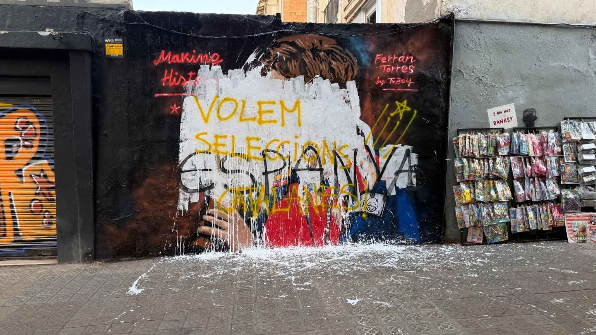 Barselona'da Ferran Torres Muralına Vandalizm: Sanat ve Siyaset Çatışması