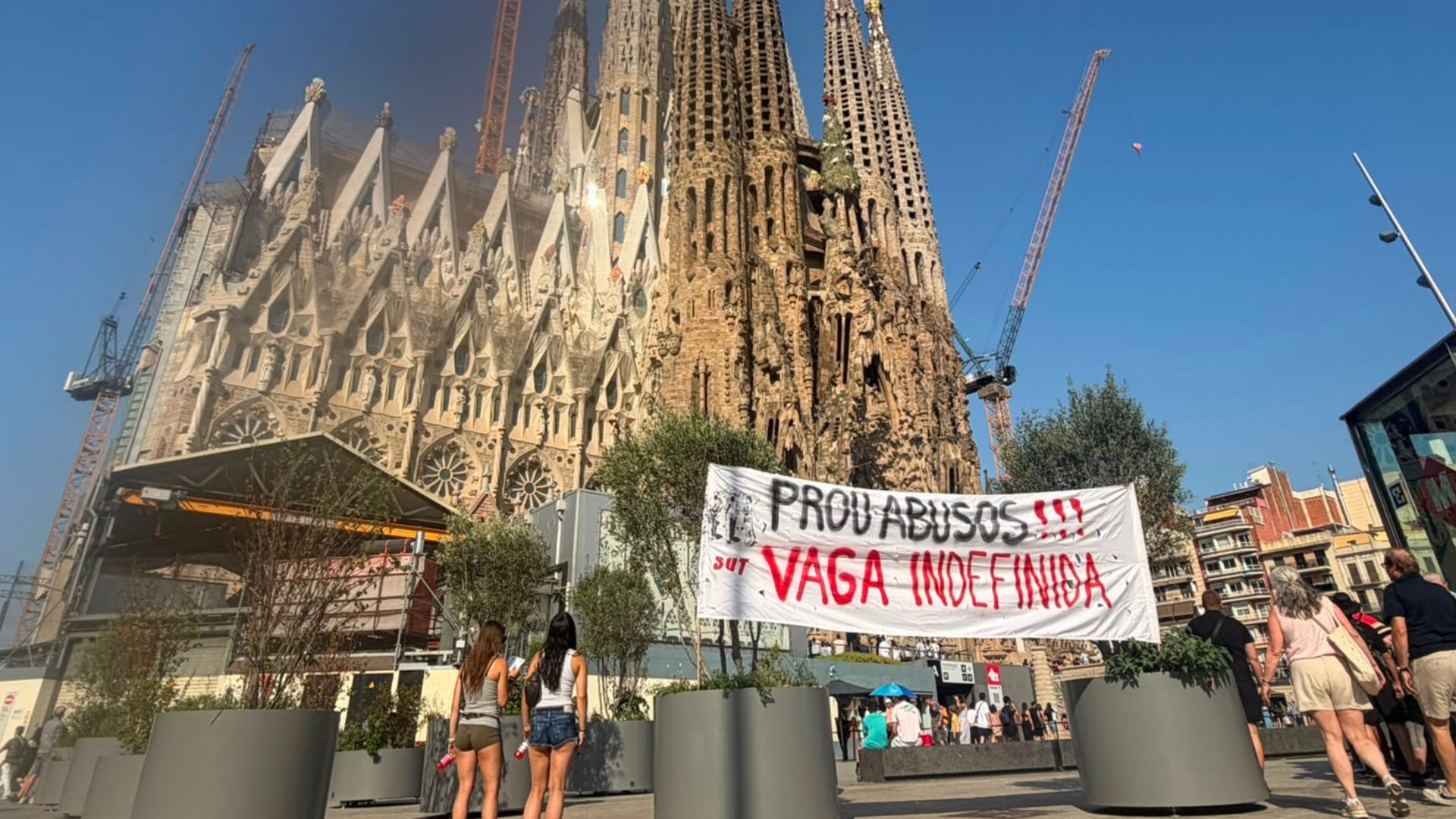 Barselona'nın İkonik Yapısı Sagrada Familia'da Grev: Aşırı Koşullar Protesto Ediliyor