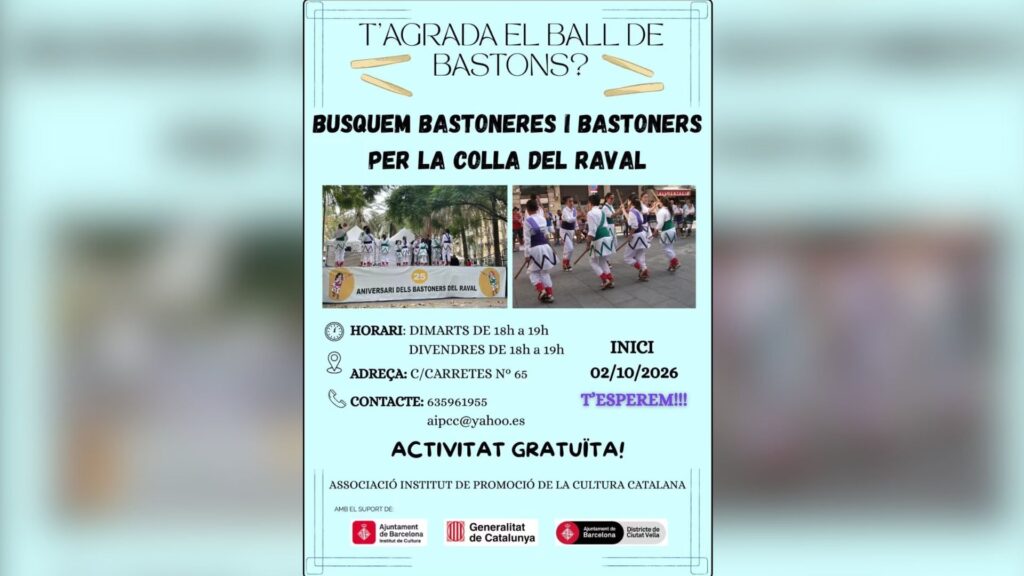 Barselona'nın Tarihi Raval Semti'nde Geleneksel Dans Tehlikede: Bastoners Grubu