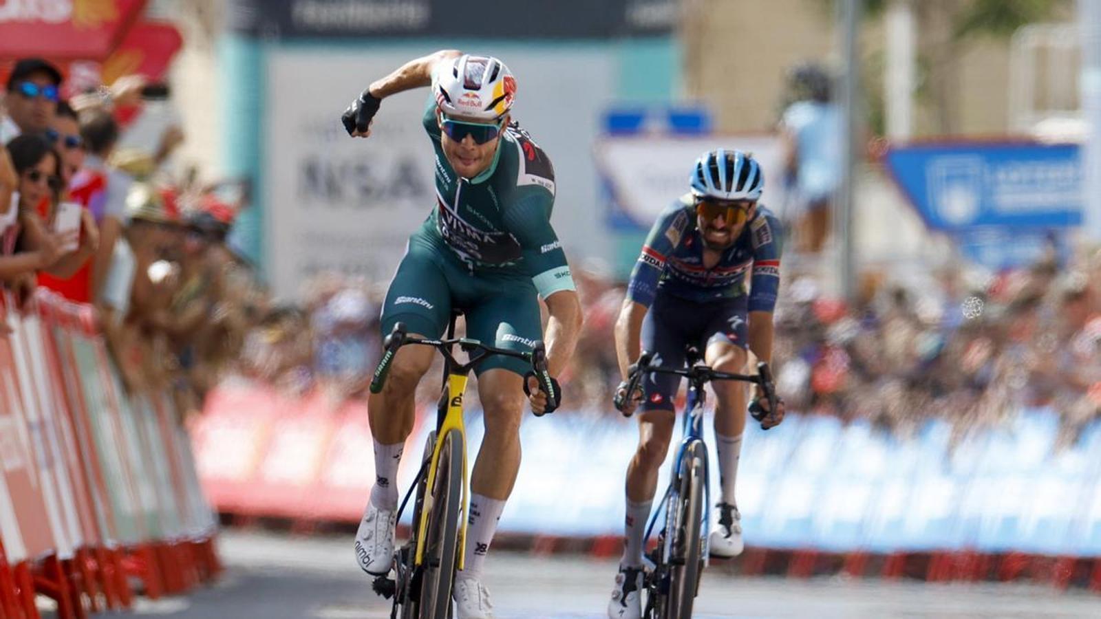 Wout van Aert'ten İkinci Etap Zaferi: Enric Mas Liderliğini Sürdürüyor