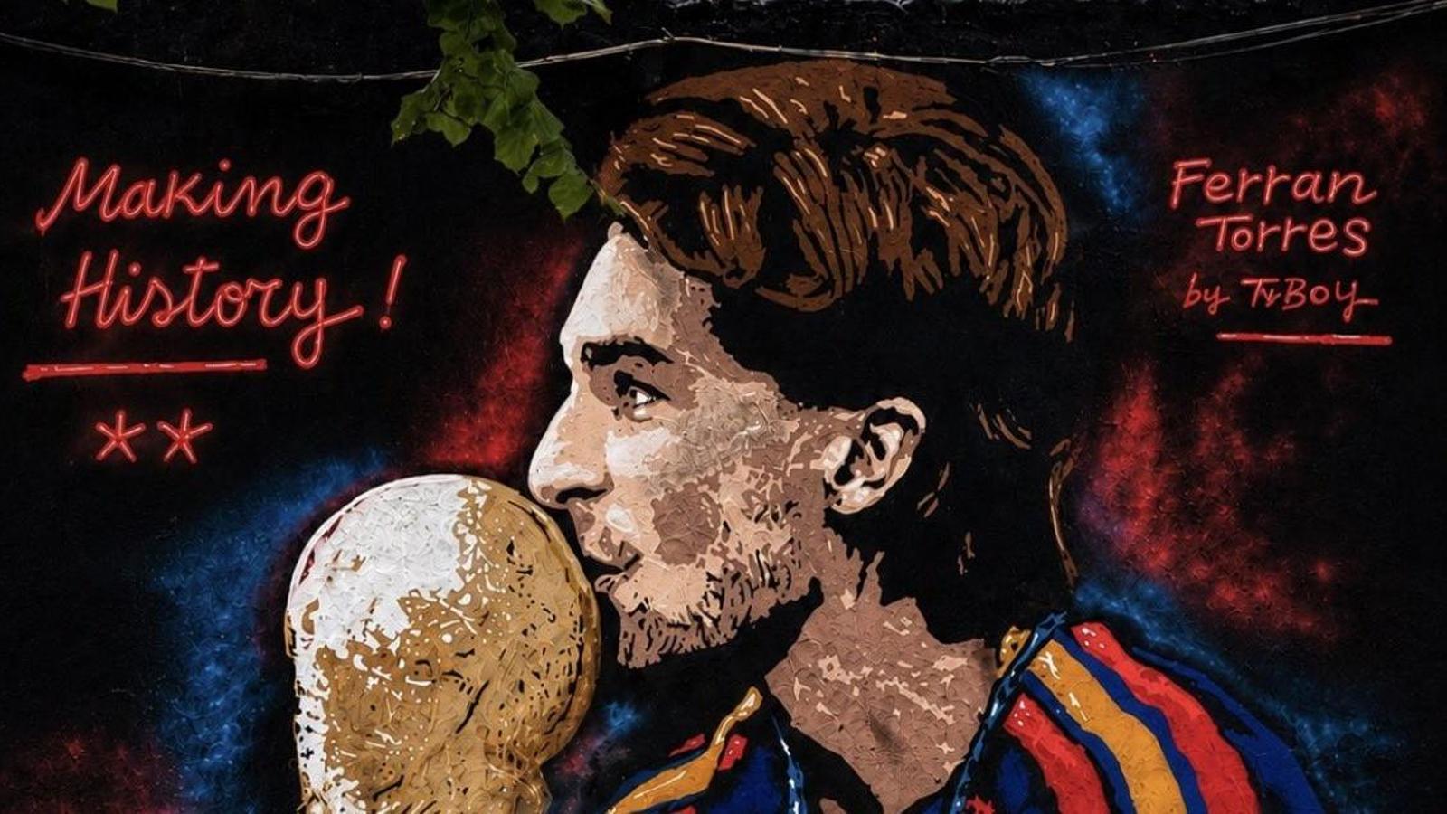 TVBoy'dan Barselona'ya Ferran Torres Duvar Yazısı: Futbol ve Kent Sanatının Buluşması